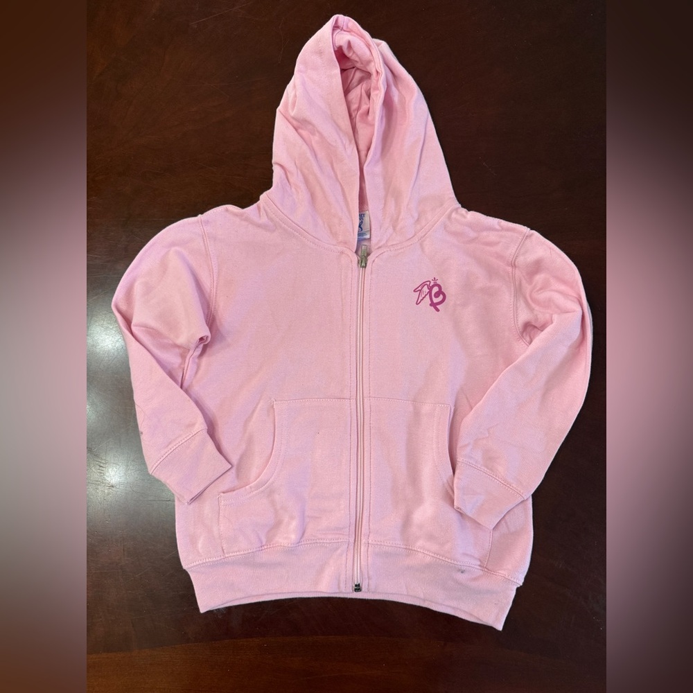 Rabbit Skins Light Pink Kids Hoodie